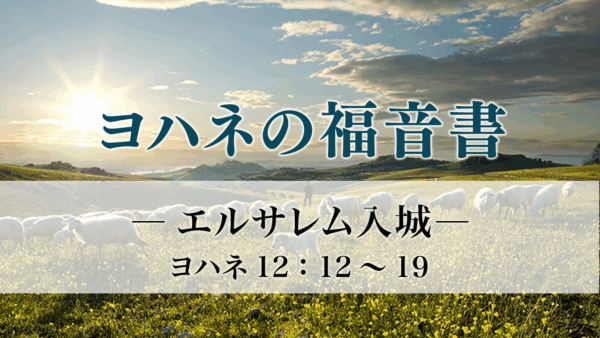 ヨハネの福音書（36）「エルサレム入城」ヨハ12：12～19